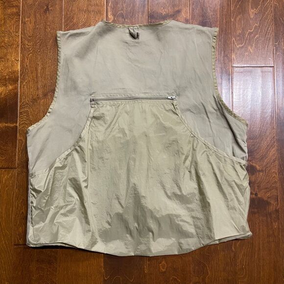 Ozark Trail Outdoors Vintage Fishing Hiking Vest Full Zip Khaki Tan Men's 2XL - Picture 4 of 7
